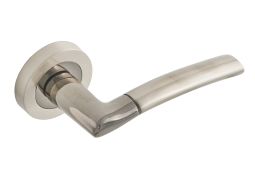 Eclipse 63117 Black Nickel&sol;Satin Nickel 'Tifosi' Lever on Round Rose Set &lpar;Insignia Range&rpar;