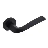 Eclipse 63221 Matt Black 'Lanza' Lever on Round Rose Set &lpar;Insignia Range&rpar;