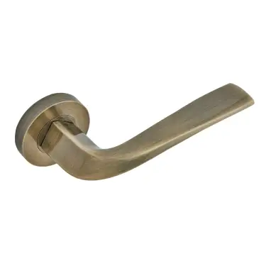 Click Here To Enlarge This Photo Of Eclipse 63225 Antique Bronze 'Lanza' Lever on Round Rose Set &lpar;Insignia Range&rpar;