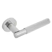 Eclipse 63232 Satin Nickel Knurled Lever on Round Rose Set &lpar;Insignia Range&rpar;