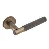 Eclipse 63235 Antique Bronze Knurled Lever on Round Rose Set &lpar;Insignia Range&rpar;