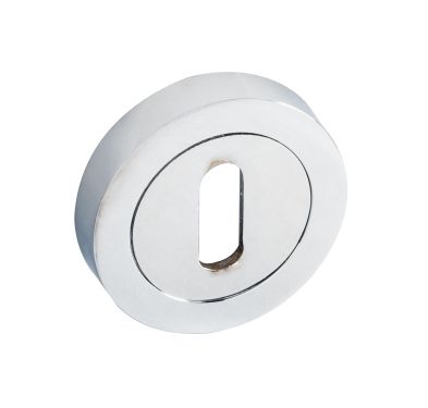 Click Here To Enlarge This Photo Of Eclipse 31161 Polished Chrome Standard Keyway Escutcheon on Round Rose &lpar;Insignia Range&rpar;