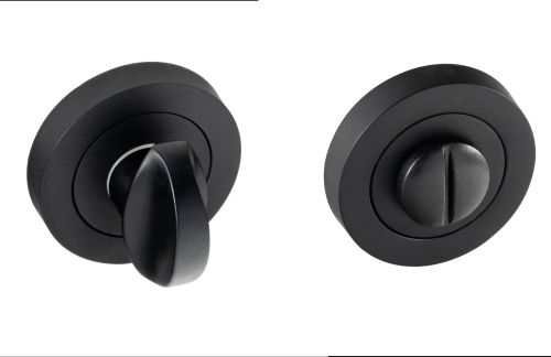 Click Here To Enlarge This Photo Of Eclipse 63592 Matt Black Thumbturn & Release on Round Rose &lpar;Insignia Range&rpar;
