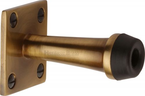 Click Here To Enlarge This Photo Of V1190 76-AT Heritage Brass Wall Mounted Door Stop 76mm Antique Brass Finish