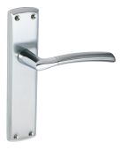 Eclipse 63142 Polished&sol;Satin Chrome 'Tifosi' Lever Latch Set