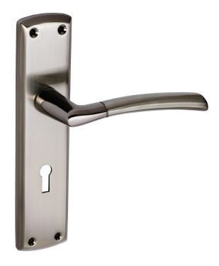 Click Here To Enlarge This Photo Of Eclipse 63145 Black Nickel&sol;Satin Nickel 'Tifosi' Lever Lock Set