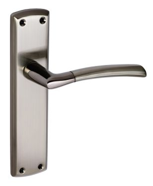 Click Here To Enlarge This Photo Of Eclipse 63146 Black Nickel&sol;Satin Nickel 'Tifosi' Lever Latch Set