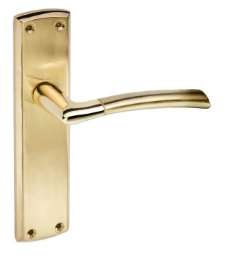 Click Here To Enlarge This Photo Of Eclipse 63150 Polished&sol;Satin Brass 'Tifosi' Lever Latch Set