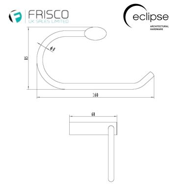 Click Here To Enlarge This Photo Of Eclipse 80109 &lpar;801 Series&rpar; Polished Chrome Toilet Roll Holder