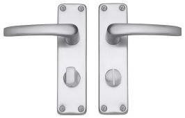Eclipse 32406 Satin Anodised Aluminium Excell Avon Lever Bathroom&sol;Privacy Set