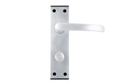 Eclipse 32010 Satin Anodised Aluminium Alderney Black End Lever Bathroom&sol;Privacy Set