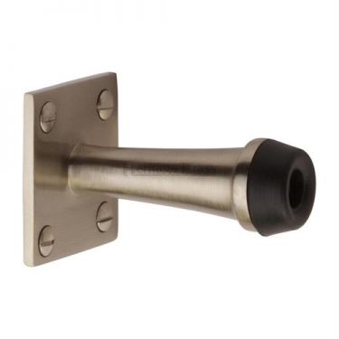 Click Here To Enlarge This Photo Of V1190-SN Heritage Brass Wall Mounted Door Stop 64mm Satin Nickel Finish