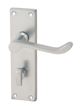 Click Here To Enlarge This Photo Of Eclipse 37317 Victorian Scroll Satin Chrome 'Picasso' Lever Bathroom Set