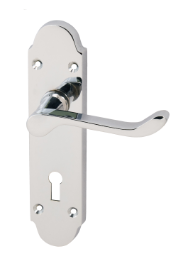 Click Here To Enlarge This Photo Of Eclipse 31806 Chromaxe Polished Chrome Lever Lock Set