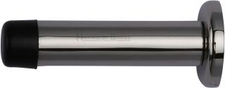 V1192 64-PNF Heritage Brass Projection Door Stop 64mm &lpar;75mm projection inc buffer&rpar; Polished Nickel Finish