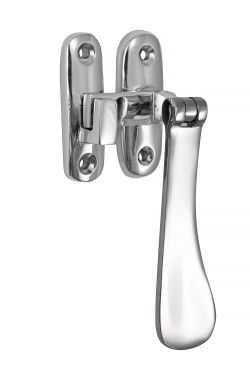 Click Here To Enlarge This Photo Of Eclipse 31818 Victorian Pattern Polished Chrome Hook&sol;Mortice Casement Fastener