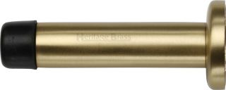 V1192 64-SB Heritage Brass Projection Door Stop 64mm &lpar;75mm projection inc buffer&rpar; Satin Brass Finish