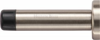 V1192 64-SN Heritage Brass Projection Door Stop 64mm &lpar;75mm projection inc buffer&rpar; Satin Nickel Finish