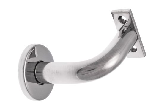 Click Here To Enlarge This Photo Of Eclipse 34421 Polished Stainless Steel 76mm Handrail Bracket