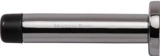 V1192 76-PC Heritage Brass Projection Door Stop 76mm &lpar;87mm projection inc buffer&rpar; Polished Chrome Finish