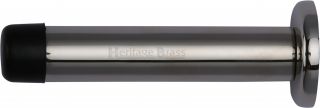 V1192 76-PNF Heritage Brass Projection Door Stop 76mm &lpar;87mm projection inc buffer&rpar; Polished Nickel Finish
