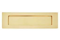 Eclipse 21112 Polished Brass 254mm x 76mm Victorian Pattern Letter Plate