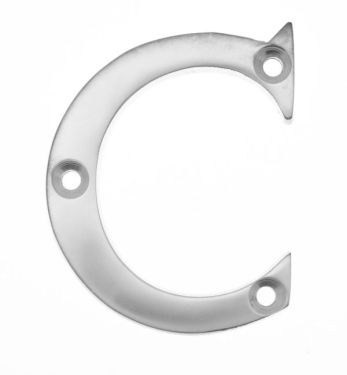 Click Here To Enlarge This Photo Of Eclipse 37848 Satin Chrome 63mm Victorian Pattern Face Fix Letter C