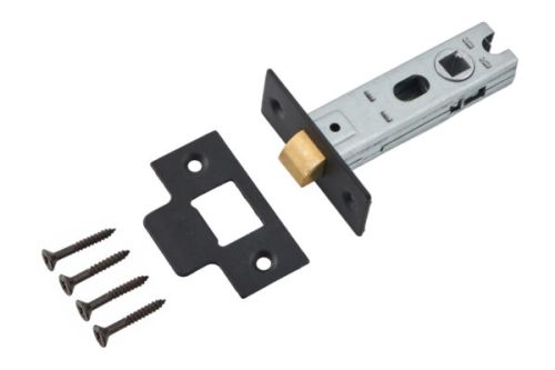 Click Here To Enlarge This Photo Of Eclipse 70274 76mm Bolt Through Tubular Mortice Latch - Matt Black