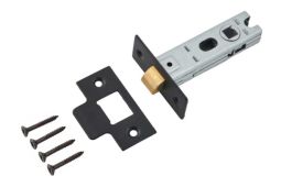Eclipse 70274 76mm Bolt Through Tubular Mortice Latch - Matt Black