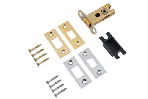 Click Here To Enlarge This Photo Of Eclipse 70283 63mm Heavy Duty Tubular Mortice Deadbolt - Polished Brass&sol;Satin Chrome