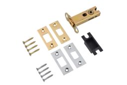 Eclipse 70284 76mm Heavy Duty Tubular Mortice Deadbolt - Polished Brass&sol;Satin Chrome