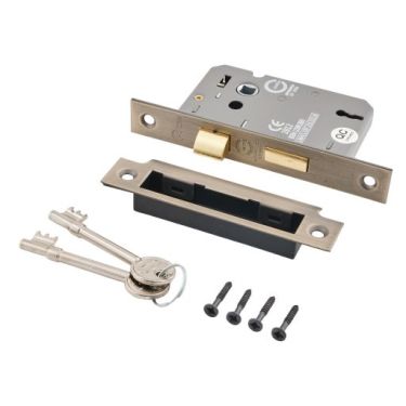 Click Here To Enlarge This Photo Of Eclipse 71530 63mm CE Fire Rated 3 Lever Mortice Sashlock - Matt Antique Brass