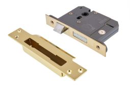 Eclipse 70062 76mm Heavy Duty 5 Lever Mortice Sashlock &lpar;BS3621&rpar; - Polished Brass