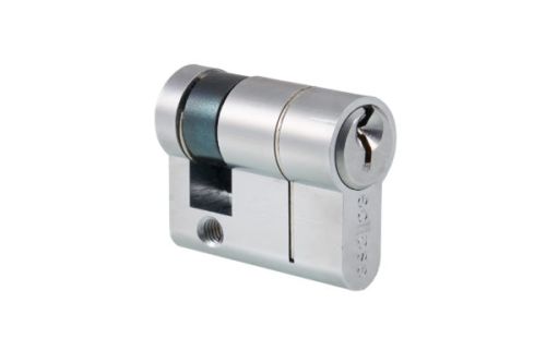 Click Here To Enlarge This Photo Of Eclipse 70417 Keyed Alike 40mm 6-Pin Architectural Euro Profile Single Cylinder - Satin Chrome