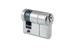 Eclipse 70417 Keyed Alike 40mm 6-Pin Architectural Euro Profile Single Cylinder - Satin Chrome