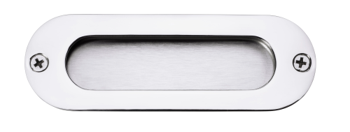 Click Here To Enlarge This Photo Of Eclipse 34566 Polished Stainless Steel 120mm Oval Face Fix Flush Pull