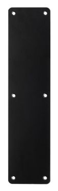 Click Here To Enlarge This Photo Of Eclipse 34956 Matt Black &lpar;SS&rpar; 400mm x 75mm Finger Plate with Radius Corners