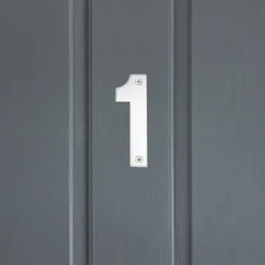 Click Here To Enlarge This Photo Of Eclipse 34771 Polished Stainless Steel &lpar;G304&rpar; 102mm Face Fix Numeral 1