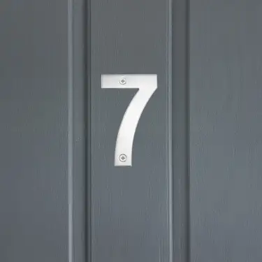 Click Here To Enlarge This Photo Of Eclipse 34777 Polished Stainless Steel &lpar;G304&rpar; 102mm Face Fix Numeral 7