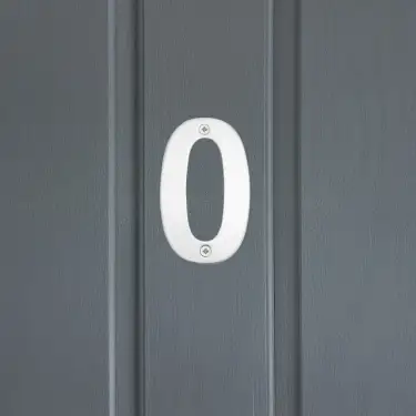 Click Here To Enlarge This Photo Of Eclipse 34780 Polished Stainless Steel &lpar;G304&rpar; 102mm Face Fix Numeral 0