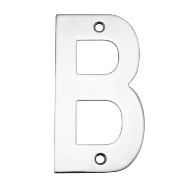 Click Here To Enlarge This Photo Of Eclipse 34782 Polished Stainless Steel &lpar;G304&rpar; 102mm Face Fix Letter B