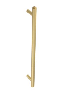 Click Here To Enlarge This Photo Of BUR1000SBFF Frelan Hardware Burlington Belgrave Pull Handle 425 x 20mm Face Fix Satin Brass