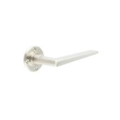 BUR10SN Frelan Hardware Burlington Mayfair Door Handles &lpar;No Outer Rose&rpar; Satin Nickel
