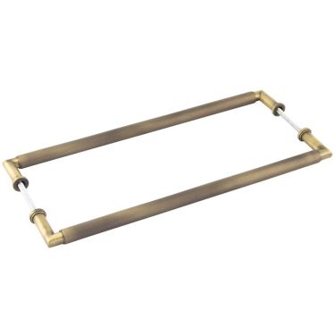 Click Here To Enlarge This Photo Of BUR140ABB2B Frelan Hardware Burlington Piccadilly Pull Handles 425 x 20mm Back to Back Antique Brass