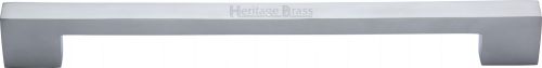 Click Here To Enlarge This Photo Of V1390 457-SC Heritage Brass Door Pull Handle Urban Design 457mm Satin Chrome Finish