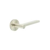BUR15KIT317 Frelan Hardware Burlington Fitzrovia Door Handles on Knurled Rose Satin Nickel