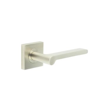 Click Here To Enlarge This Photo Of BUR15KIT318 Frelan Hardware Burlington Fitzrovia Door Handles on Square Plain Rose Satin Nickel