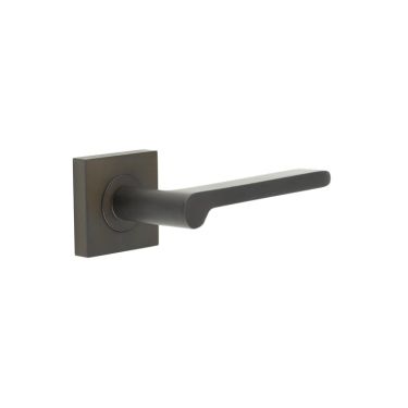 Click Here To Enlarge This Photo Of BUR15KIT84 Frelan Hardware Burlington Fitzrovia Door Handles on Square Plain Rose Dark Bronze