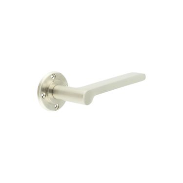 Click Here To Enlarge This Photo Of BUR15SN Frelan Hardware Burlington Fitzrovia Door Handles &lpar;No Outer Rose&rpar; Satin Nickel