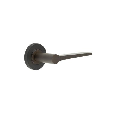 Click Here To Enlarge This Photo Of BUR20KIT83 Frelan Hardware Burlington Knightsbridge Door Handles on Knurled Rose Dark Bronze